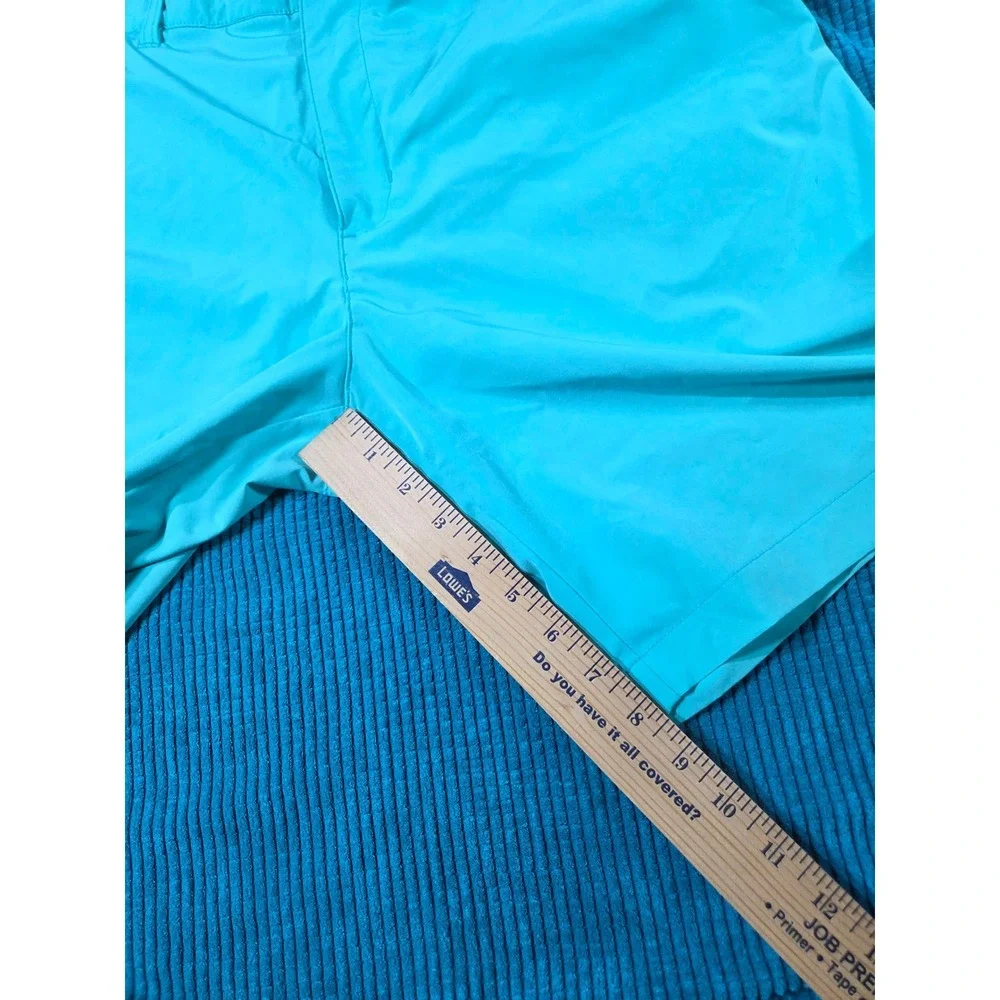 Adidas Golf Shorts Mens 36 Turquoise Blue Ultimate365 Stretch Flat Front